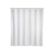 Wenko - Rideau de douche Uni blanc, 120x200 cm