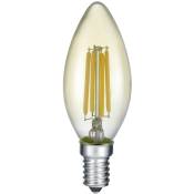 Ampoule led E14 Déco filament bougie 4W jaune