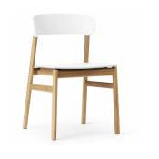 Chaise en chêne et polypropylène blanc Herit blanc - Normann Copenhagen