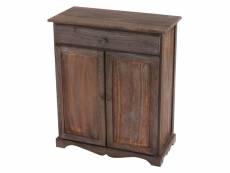 Commode / table d'appoint / armoire, 66x33x78cm, shabby, vintage, marron