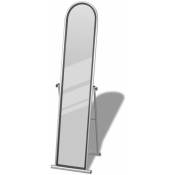 Décoshop26 - Miroir sur pied rectangulaire en acier
