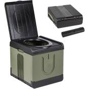 Einfeben - Toilette Portable 70L 30.5x26.5x29cm, pliables, Toilettes de Camping pour Camping, Car,Caravane, wc Chimique, Vert