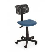 Iperbriko - Chaise de bureau avec roues réglables bleues