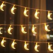 Lumières de couleur de lune lumières de chaîne de lune lumières décoratives de fête de Noël lumières de mariage led Batterie cartouche Flash 10