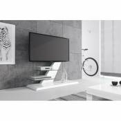 Meuble tv design laqué 120 x 50 x 107.8 cm - Blanc