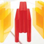 Porte-revues - Kartell orange en plastique