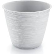 Prosperplast - Pot de Fleurs 5,1L, 235x235x207 mm, Blanc - Blanc