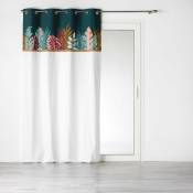 Rideau exotique en coton et jute - Multicolore - 140 x 240 cm