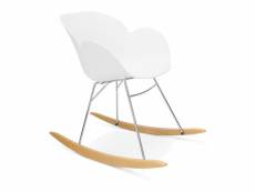 Rocking chair "knebel" kokoon - blanc