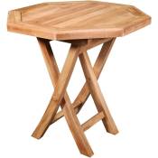 Salento - table de jardin en teck - table octogonale