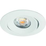 Spot LED encastré orientable Blanc - 5 W - 400 lm - 3000 / 4000 K - Aspen - Aric