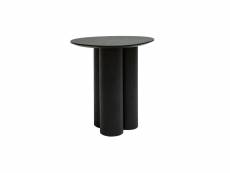 Table d'appoint design bois noir l44 cm hollen
