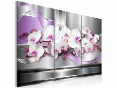 Tableau fleurs chanson de l'orchidée taille 120 x