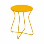 Tabouret Cocotte / Table d'appoint - H 45 cm / Métal - Fermob jaune en métal