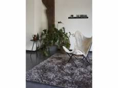 Tapis shaggy cool glamour ii par esprit home taupe