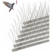 Tigrezy - Pic Anti-Pigeon En Acier Inoxydable 6.6 Mรจtres, Pack De 20 Pique Anti-Oiseaux Pour Effrayer Pigeons, Corbeaux, Moineaux, Chats,