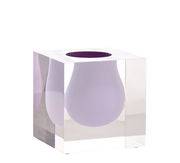 Vase Bel Air Mini Scoop / Acrylique - Carré L 10 cm - Jonathan Adler violet en plastique