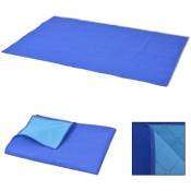 Vidaxl - Couverture de pique-nique Bleu et bleu clair