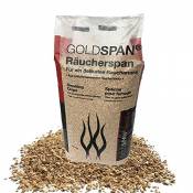 15 kg des copeaux de fumage GOLDSPAN - Spécial pour fumage avec un goût authentique - grains 20/160 (3,0 - 10,0mm)