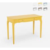 Ahd Amazing Home Design - Table console élégante et fonctionnelle en bois shabby chic Toscano Couleur: Jaune