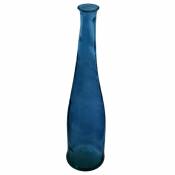 Atmosphera, Createur D'Interie Vase long verre recyclé H 80 Bleu - Atmosphera