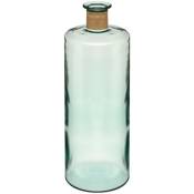 Atmosphera - Vase verre recyclé H75cm créateur d'intérieur - Transparent