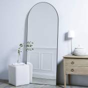 Cassilando - 163 x 54 cm Miroir sur Toute la Longueur, cadre en bois Miroir sur Pied, Miroir sur Pied Lisse arqué, Grand Miroir Mural pour Chambre à