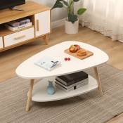 Dazhom - Table basse ovale scandinave-90x60x40cm -