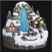 Fééric Lights And Christmas - Village de Noël lumineux Cascade de glace et Patinoire animée - Feeric Christmas - Multicolore
