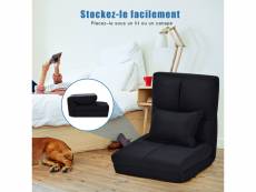 Giantex chaise longue réglable fauteuil relax de sol