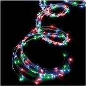 Guirlande lumineuse Extérieur Cascade 100 MicroLED Multicolore 8 jeux de lumière - Feeric Christmas - Multicolore