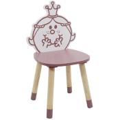 Home Deco Kids - Chaise Enfant Madame Princesse Rose