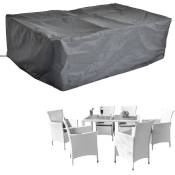 Housse de protection pour meubles de jardin, noire, 160 x 120 x 74 cm - Melko