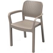 Iperbriko - Chaise en polypropylène graphite 'Bella'