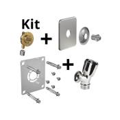 Kit robifix per Ø16 -F1/2 à sertir+cache inox+rob