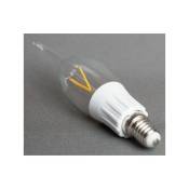 Ohm-easy - Ampoule Incandescente led flamme E14, 2W 230V, blanc chaud