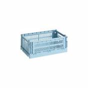 Panier Colour Crate Small / 17 x 26,5 cm - Recyclé - Hay bleu en plastique