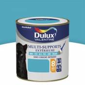 Peinture multi supports extérieure garantie 8 ans Dulux Valentine satin bleu turquoise 0 5L