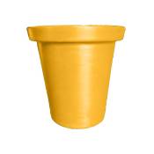 Plast'up Rotomoulage - Pot de fleurs rond xxl Delight 420l-Jaune mangue-100cm - Jaune mangue