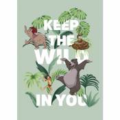 Poster Disney Le livre de la Jungle - Garde ton côté sauvage 30 cm x 40 cm