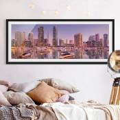 Poster encadré - Dubai Skyline e Marina Dimension