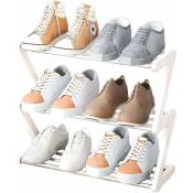 Rhafayre - Petite étagère à chaussures à 3 étages-