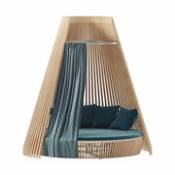 Rideau / Pour canapé rond Hut - Ethimo 280 x 265 cm bleu en tissu