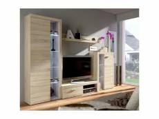Rumba meuble tv contemporain decor chene sonoma - l 120 cm RUMBASO01