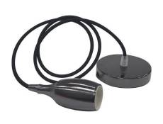Suspension câble (1m) Weber perle noir E27 IP20 max