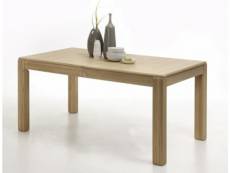 Table à manger extensible en chêne bianco huilé - 160 (260) x77x90 cm -pegane-