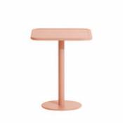 Table carrée Week-End / Bistot - Aluminium - 60 x 60 cm - Petite Friture rose en métal