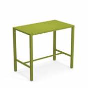 Table haute Nova / 120 x 70 cm x H 105 cm - Acier - Emu vert en métal