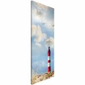 Tableau magnétique - Lighthouse In The Dunes - Format portrait 78cm x 37cm Dimension: 78cm x 37cm