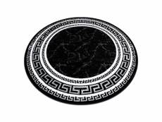 Tapis gloss cercle moderne 2813 87 élégant, cadre, grec noir cercle 120 cm